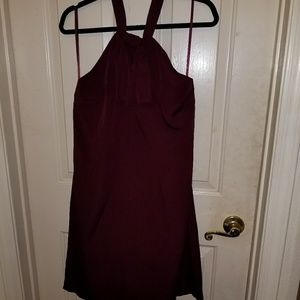 Merlot halter dress